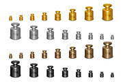 Calibration Weight. Vector Set., an Object Graphic by Gomolach (Thumbnail 1 of 8)