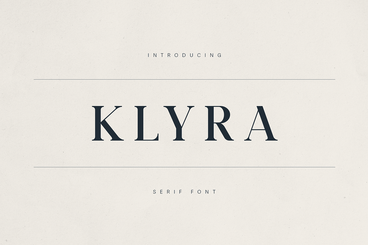 Klyra – A Modern Classic Serif Font, a Serif Font by Only Fonts (Photo 1 of 11)