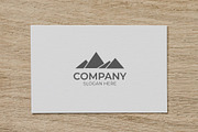 Clean simple mountain logo, a Branding & Logo Template by Medianeka (Thumbnail 3 of 3)