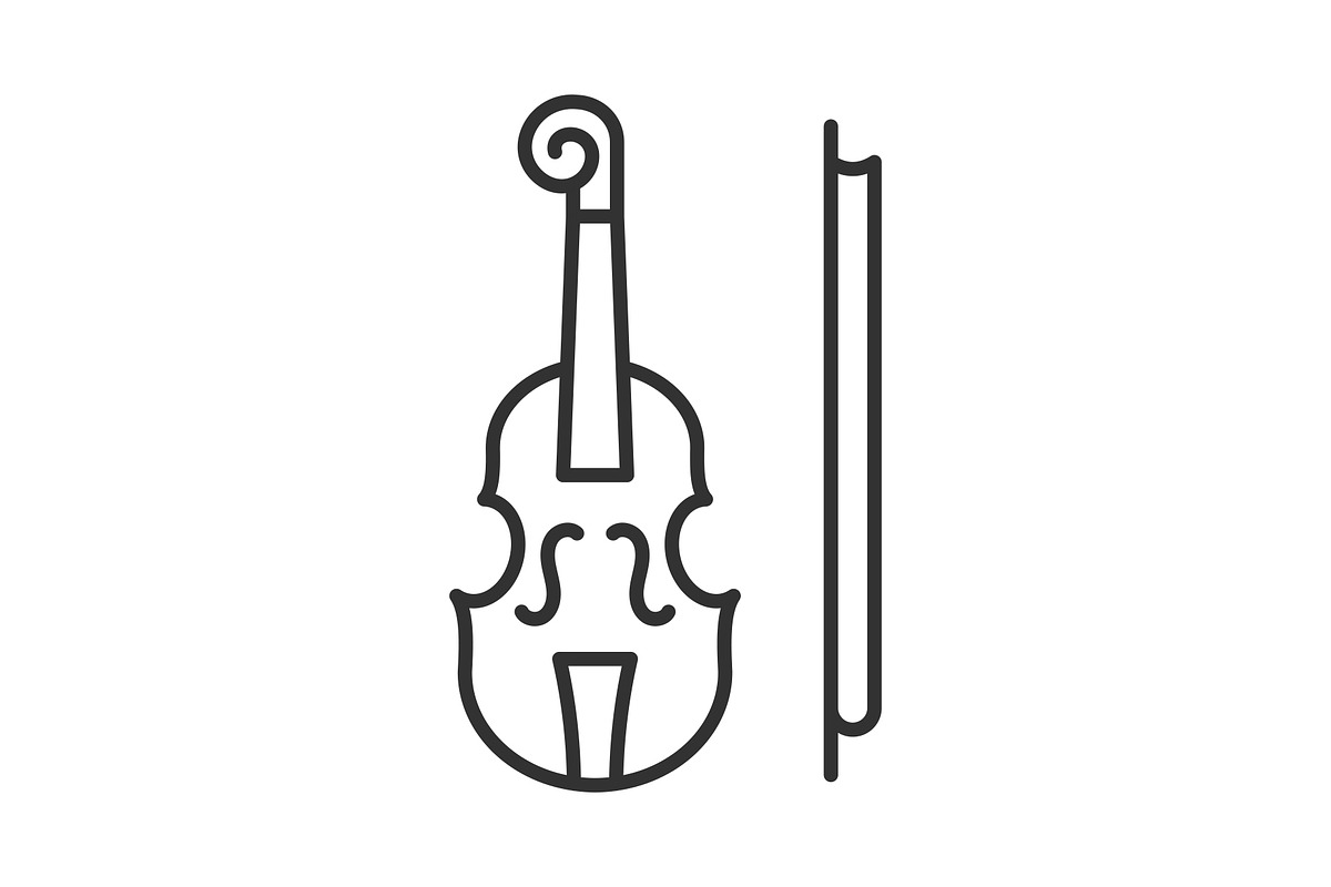 Music school line vector icon set, an Outline Icon by ElineDesign (Photo 2 of 3)