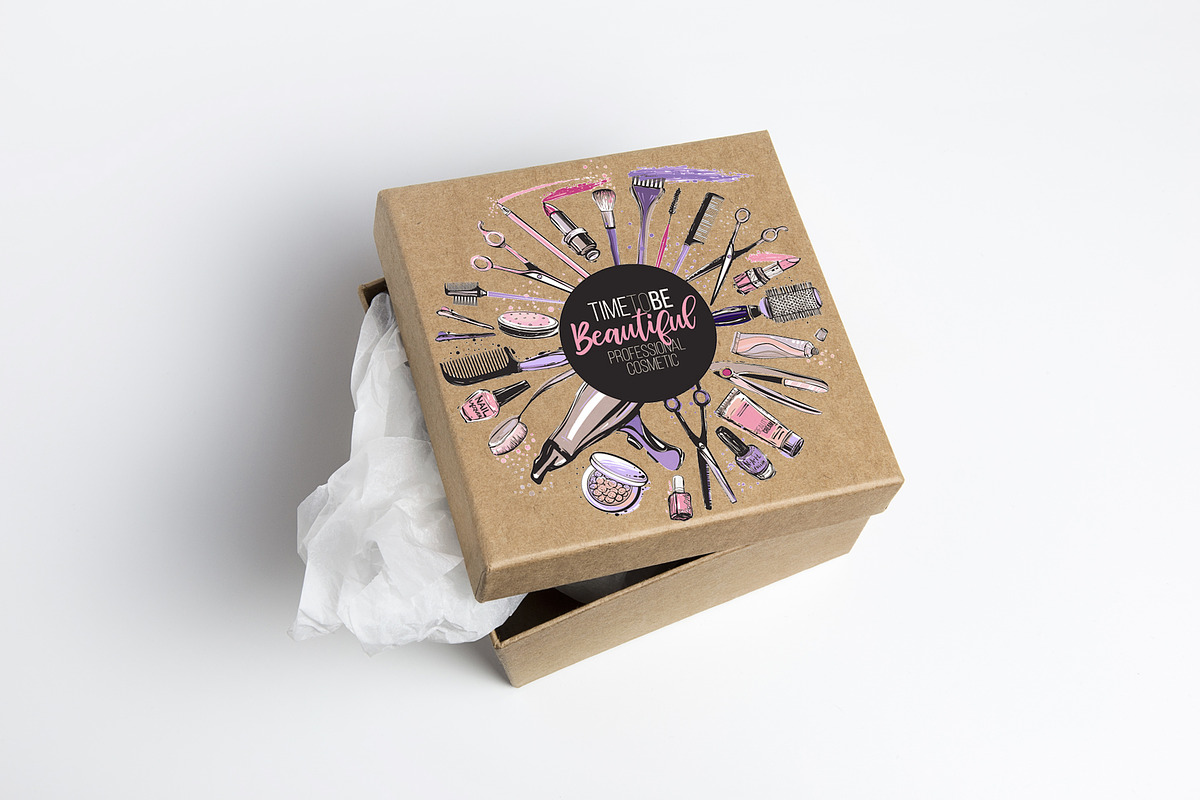 Beauty Salon Promo Cards & Patterns, a Work Illustration by Sopelkin (Photo 5 of 9)