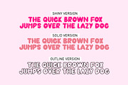 GENERAL | Shiny Font in 6 Versions, a Sans Serif Font by Yuby Creative (Thumbnail 7 of 7)