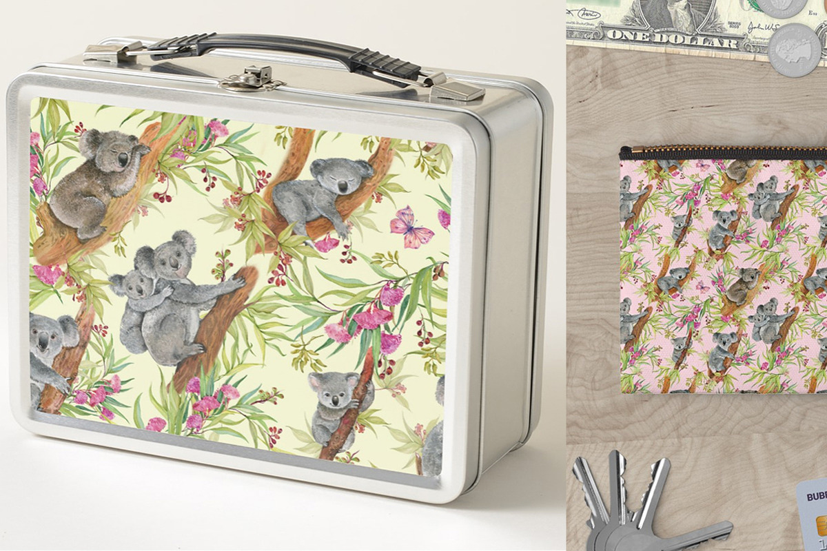 Cute Koalas. Seamless  patterns, a Pattern Graphic by MitrushovaArt (Photo 3 of 10)