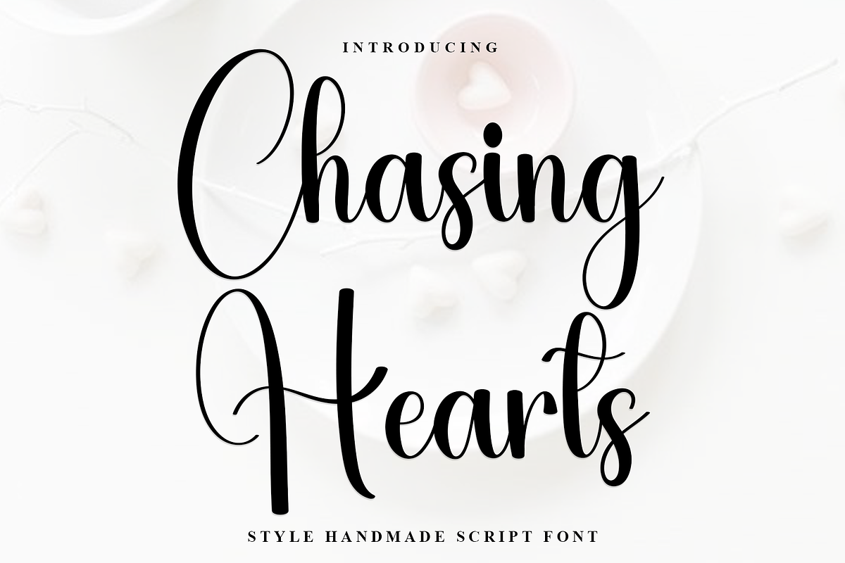 Chasing Hearts, a Handwritten Font by FreshTypeINK (Photo 1 of 8)