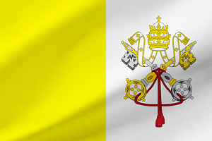 Vatican City flag background with waving fabric texture, a Background Photo by Davizro's Market