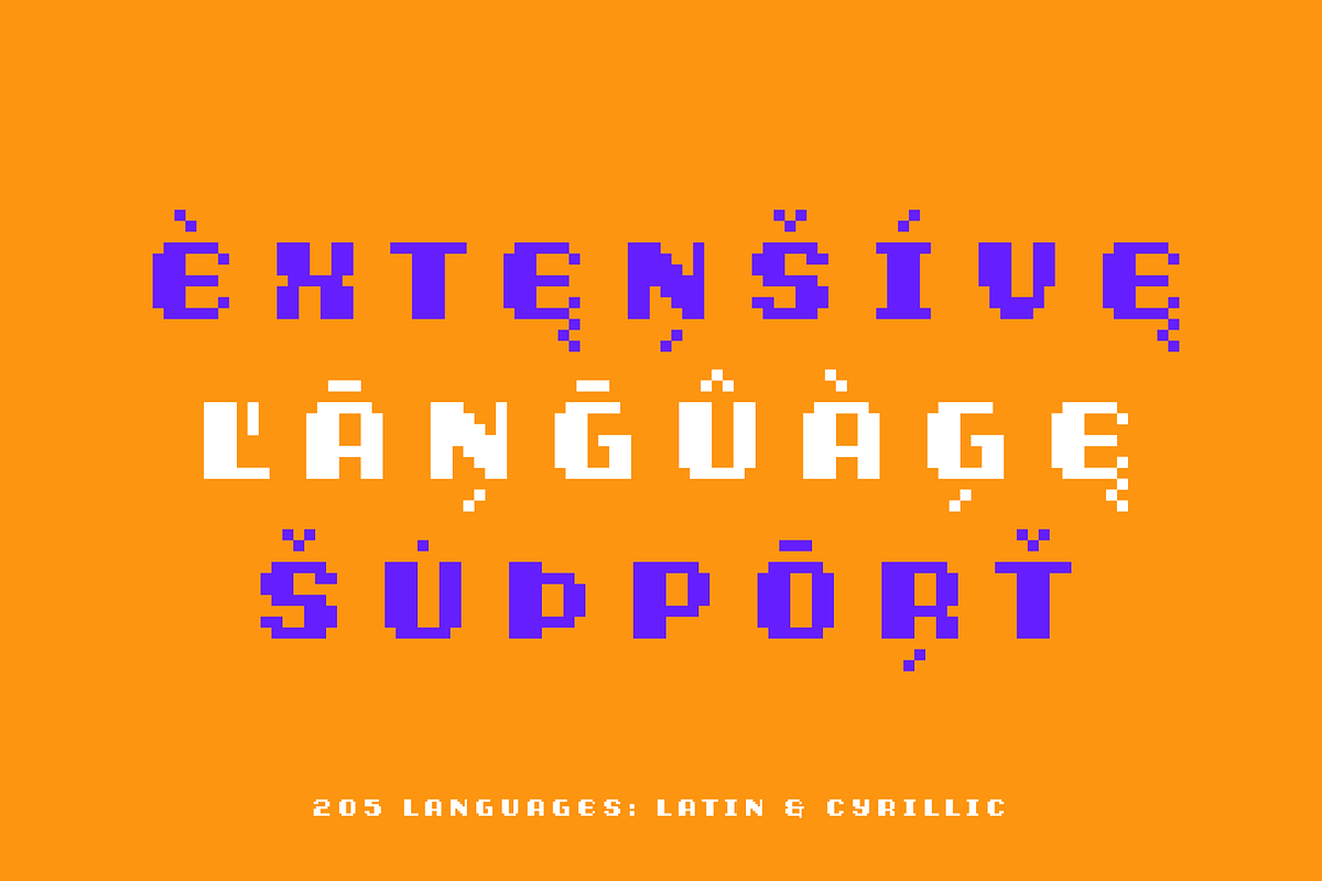 Vintagepix - Bold Pixel Typeface, a Sans Serif Font by alpercakici (Photo 2 of 10)