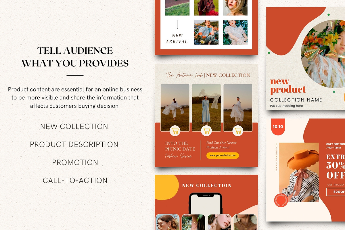 Cozy Autumn Instagram Bundle| Canva, a Social Media Template by DesignbySamVN (Photo 4 of 7)