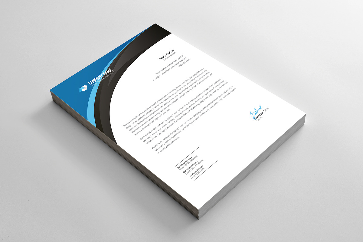 Letterhead, a Stationery Template by Curve Design (Photo 2 of 4)