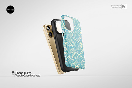 iPhone 14Pro Tough Case Mockup v.4, a Wearable Device Mockup by Mocart
