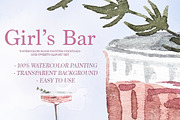 Hand Painted Girl's Bar Clipart, a Food Illustration by ArtCreationsDesign (Thumbnail 11 of 14)