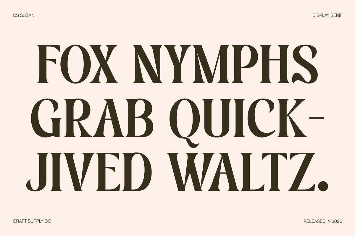 CS Susan – Classic Serif Font, a Serif Font by Craft Supply Co. (Photo 7 of 8)