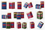 Square Tin Can Mockup Set, a Cups & Container Mockup by Deeplab (Thumbnail 2 of 16)