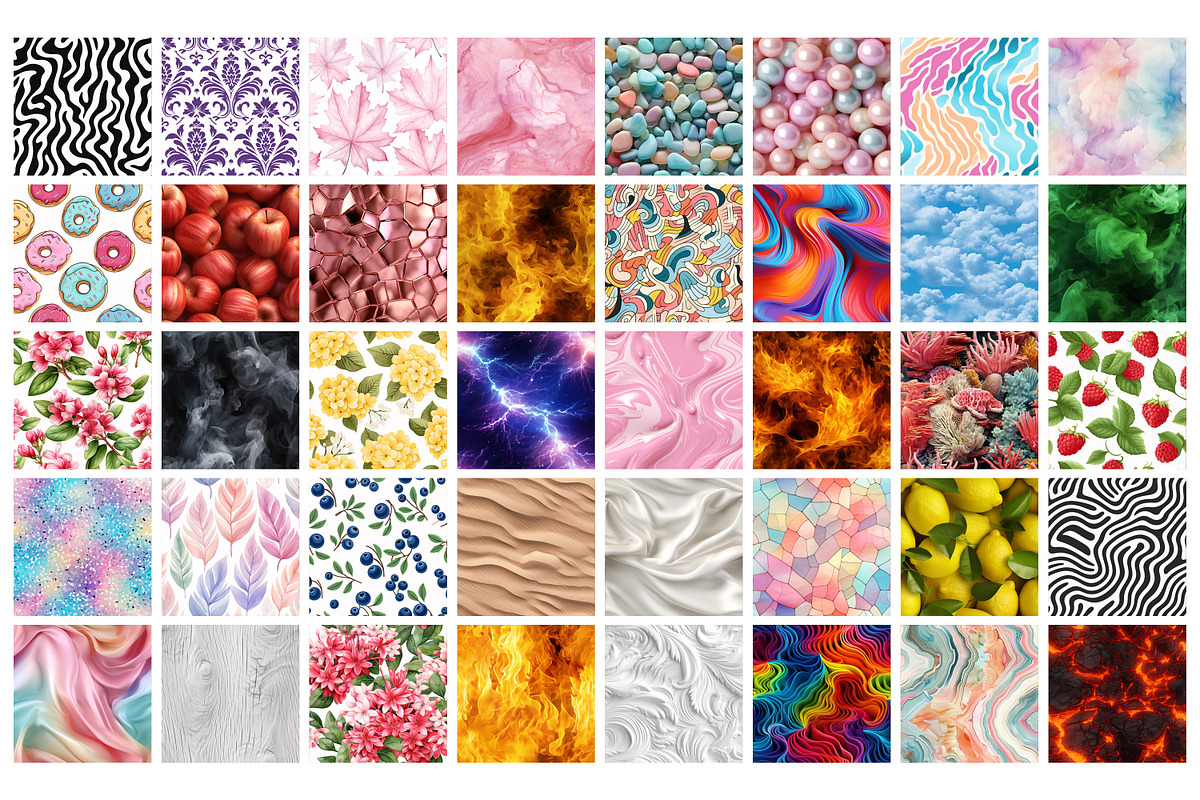 Seamless Pattern Mega Bundle, a Pattern Graphic by Forhadx5 (Photo 9 of 18)