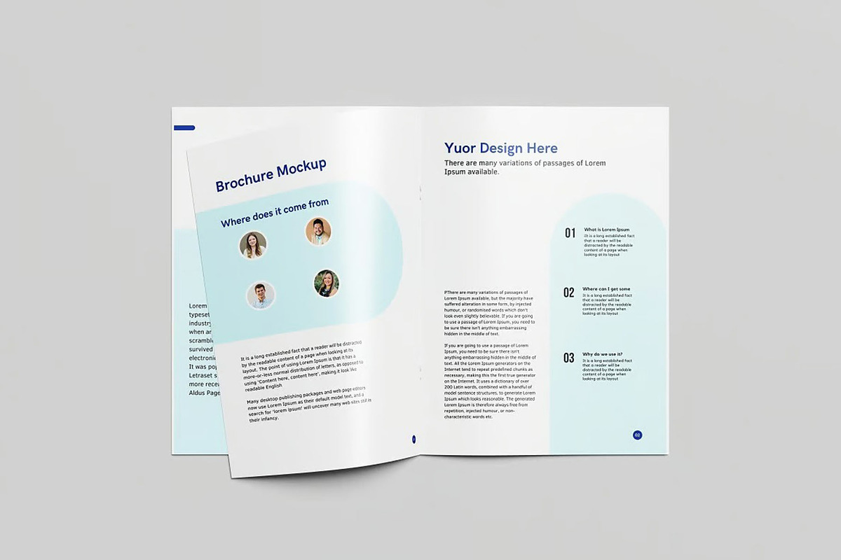 A4 Brochure Mockup, an Advertising Mockup by Se٧enStudio (Photo 5 of 5)