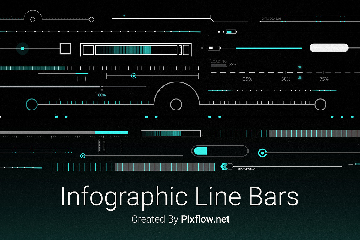 Infographic Line Bars, an Object Graphic by Pixflow (Photo 3 of 5)