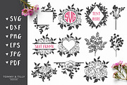 Floral Overlay - Vector Clipart, an Object Graphic by Tommy & Tilly Design (Thumbnail 4 of 6)