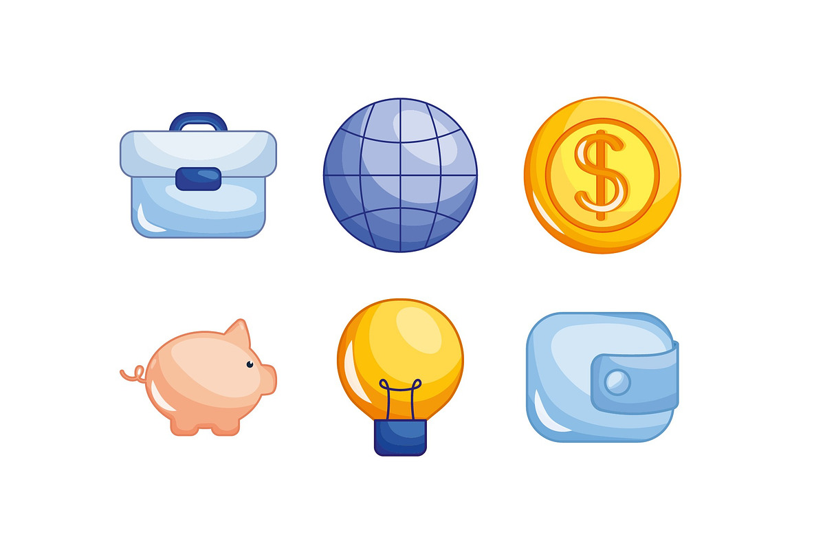 Money And Banking Illustrations Set, a Finance Illustration by studiogstock (Photo 2 of 4)