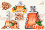 Apricot Aroma & Amaretto Watercolor, a Food Illustration by EL_SUHOVA (Thumbnail 5 of 14)