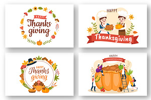 17 Happy Thanksgiving Illustration