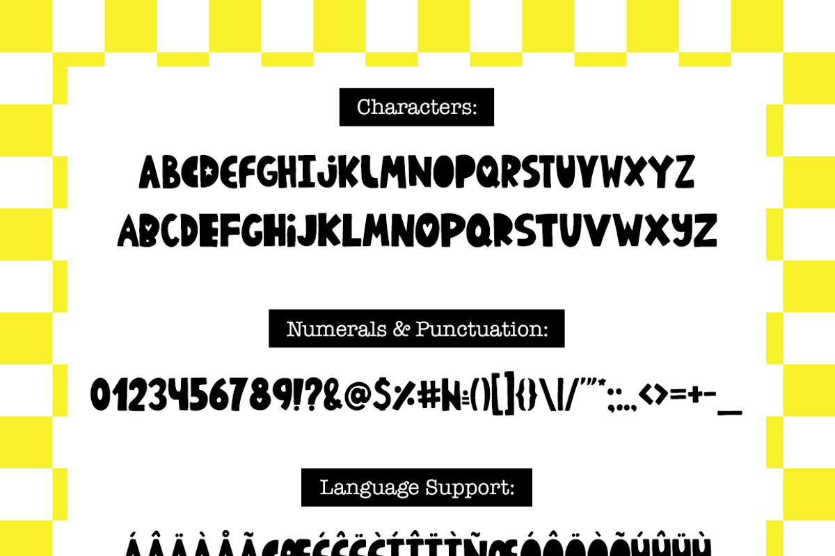 De Plaisir Autour - typeface preview 3
