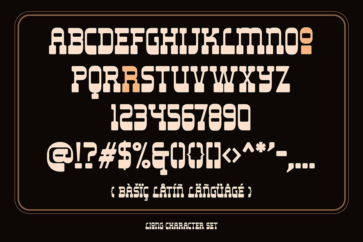 Liong - 4 Fonts Styles, a Slab Serif Font by Dikas Studio (Photo 8 of 12)