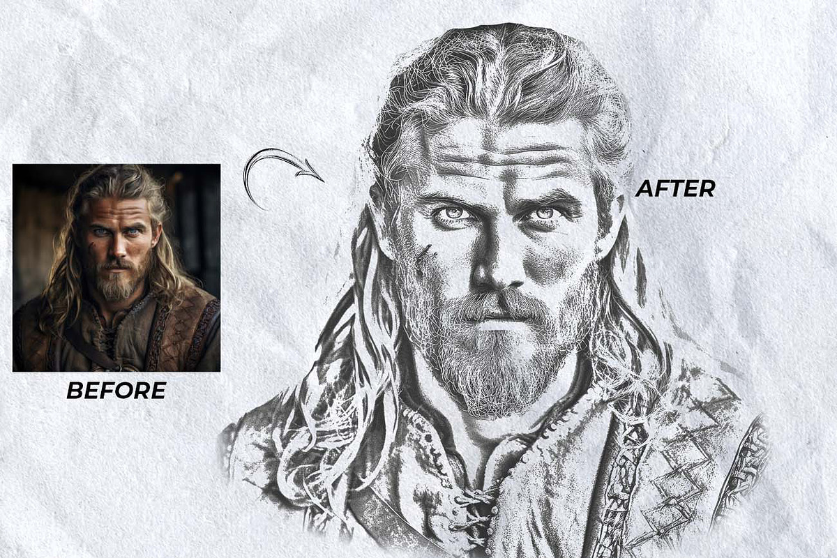 Hyper Realistic Lifelike Pencil, an Action Add-On by Studio Retouch (Photo 5 of 10)