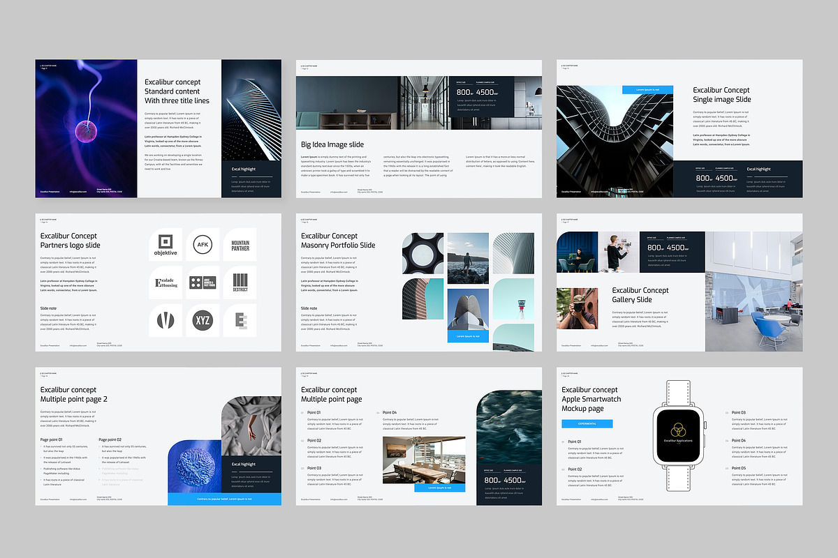 Excalibur Keynote template, a Presentation Template by JustHex (Photo 5 of 6)