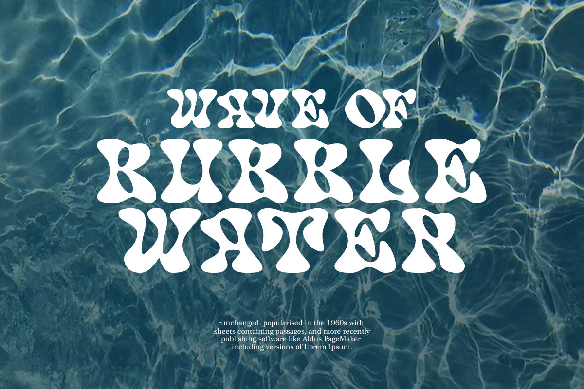 Sydney North Coast Bubble Retro Font, a Serif Font by Muntab_Art (Photo 2 of 10)