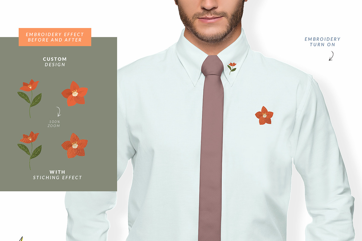 Men Shirt 2 10x Mock-ups, a Shirt Mockup by Mocca Mockups Store (Photo 4 of 5)