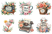Vintage Mothers Day Funny Mama, a Seasonal Illustration by DreamArtGraphic (Thumbnail 2 of 4)
