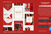 LOVERGIRL | Email Templates (Canva), a Templates & Theme by BossyByNature Designs (Thumbnail 5 of 5)