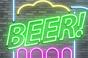 9 Alcohol Glass Neon Light Set, an Icon by Ewing Design Co. (Thumbnail 4 of 4)