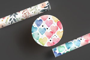 Editable Gift Paper Roll Mockup