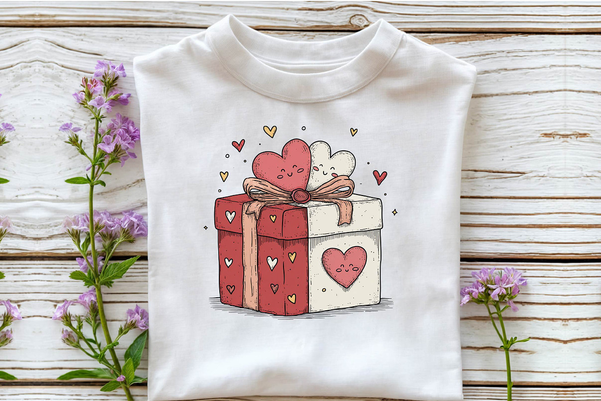 Whimsical Valentine s Gift Box Clipa, an Illustration by Sublimation Artist (Photo 6 of 6)