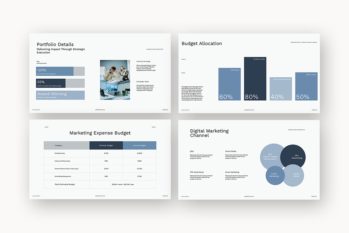 Cera : Marketing Plan Google Slides, a Presentation Template by Punkl Camp (Photo 5 of 16)