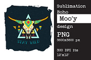 Sublimation design Bull | cow skull, an Object Graphic by KundolaArt (Thumbnail 13 of 15)