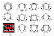 Vintage Royal Coat of Arms Emblem, a Graphic by hafijul (Thumbnail 1 of 11)
