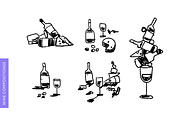 Wine vector illustrations, an Illustration by Tanka (Thumbnail 5 of 7)