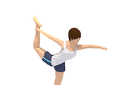 30 Yoga Pose Animations Bundle Woman, a Characters & Person 3D Model by Daniel Mikulik (Thumbnail 18 of 30)
