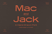 Mac and Jack, a Sans Serif Font by Komet & Flicker (Thumbnail 1 of 13)
