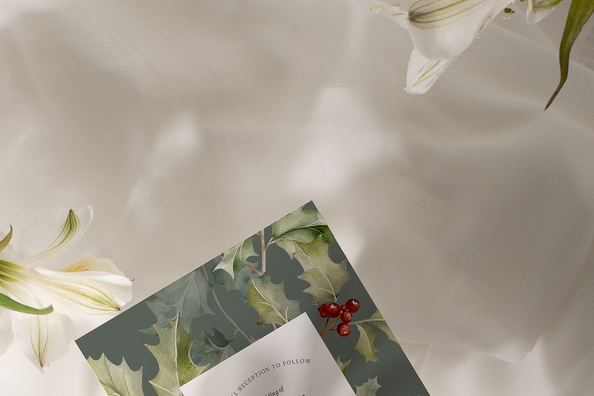 FLORAL WINTER BOX Watercolor Bundle, a Seasonal Illustration by Muse Artist (Photo 44 of 95)