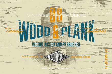 20 Wood & Plank Textures - VES08, a Texture Graphic by Thundr Co.