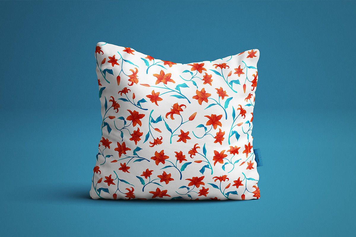 Lilies patterns, a Pattern Graphic by Hellgram (Photo 3 of 6)