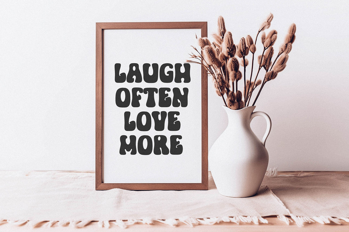 Magic Vibes Retro Vintage Font, a Script Font by BarcelonaShop (Photo 5 of 10)