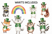 Cute St. Patrick’s Day Animals, an Animal Illustration by PassionPNGcreation (Thumbnail 3 of 7)