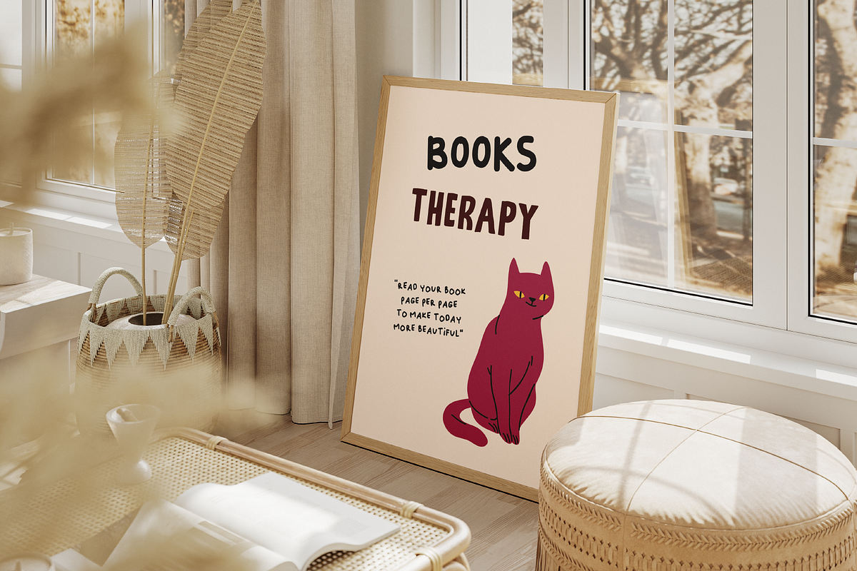 Cat Lovers Quotes Poster Wall Art, an Object Graphic by digitalsbydepi (Photo 4 of 8)