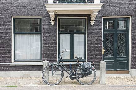 Amsterdam street view with bicycle, an Architecture Photo by BOOCYS