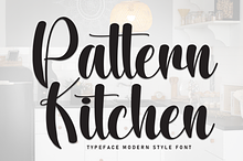 Pattern Kitchen | Script Font
