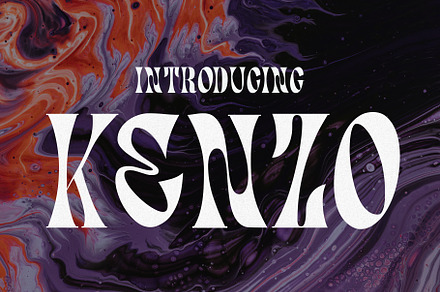Kenzo - Psychedelic Typeface, a Font by HipFonts