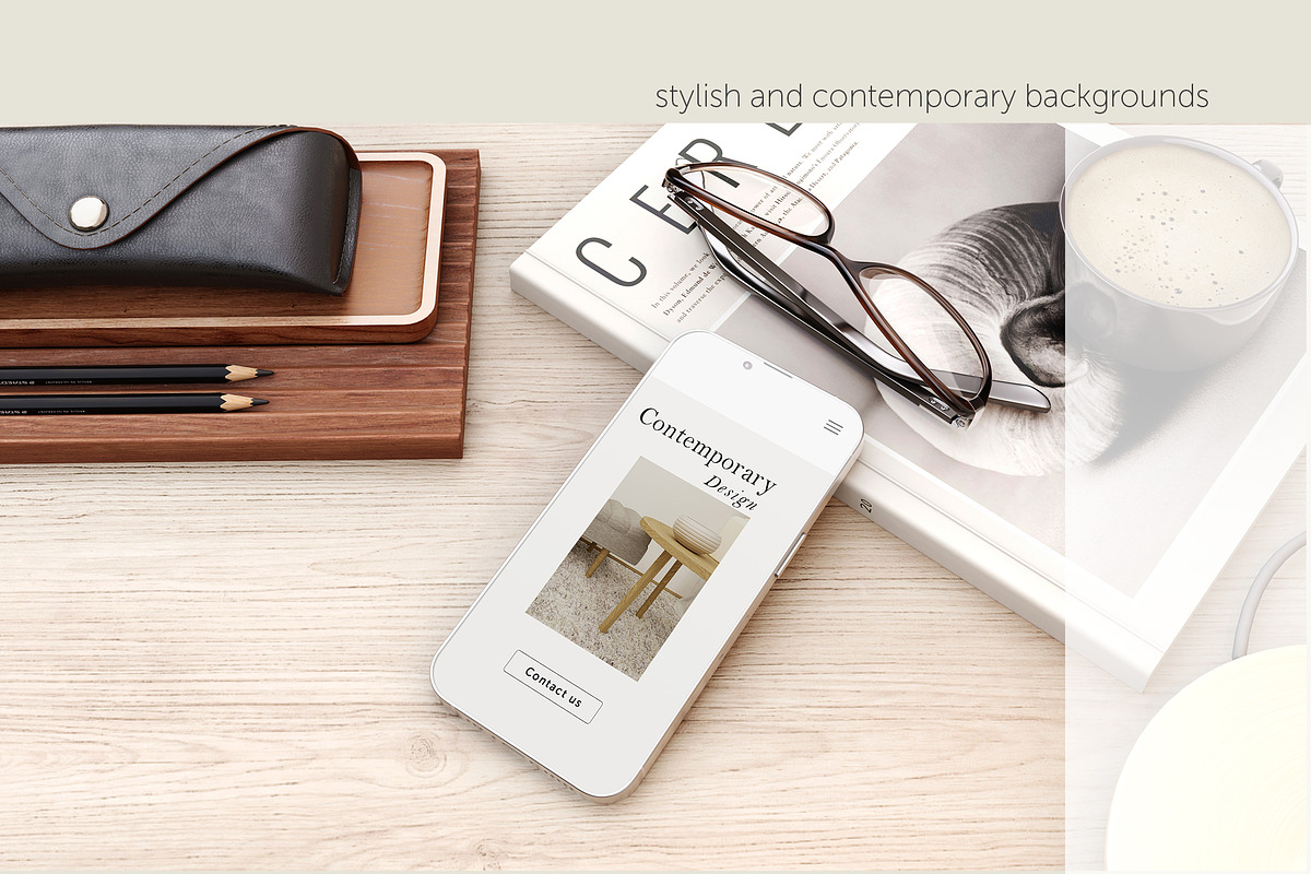 Smartphone and Laptop Mockup, an iPhone Mockup by DamriNa art (Photo 3 of 8)